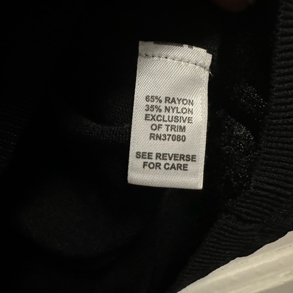 Women’s Cato Black Short Sleeve Sweater Size Large - Picture 3 of 4